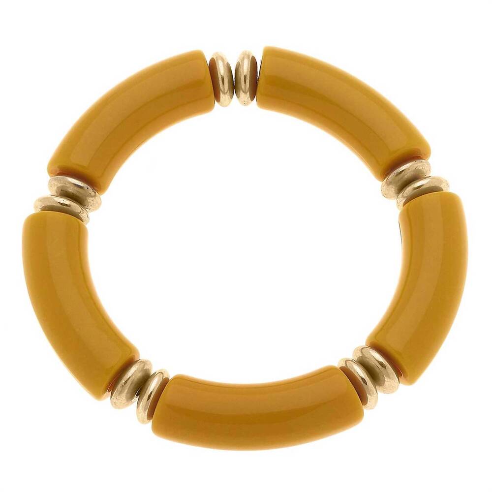 NEW CANVAS STYLE women's lelani disc resin stretch bracelet in marigold